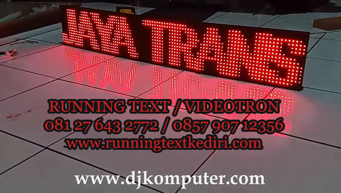 Running text digunakan untuk bus atau bis sekarang sudah lebih baik dalam penggunaannya. Sehingga running text dapat diterapkan pada bus yang anda miliki agar terlihat lebih menarik.